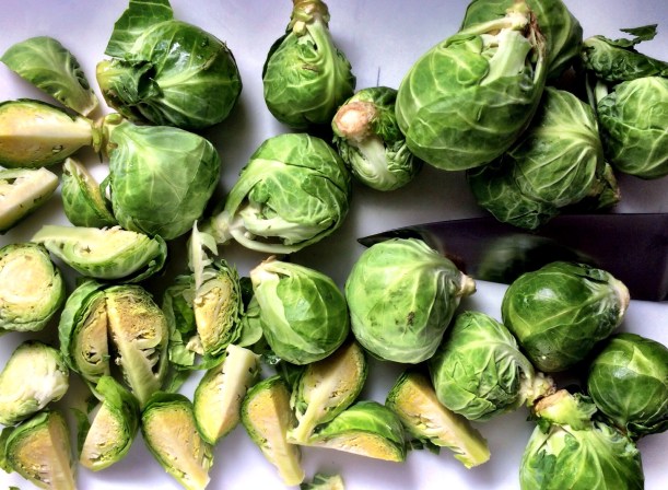 Slicing Sprouts - halves & quarters